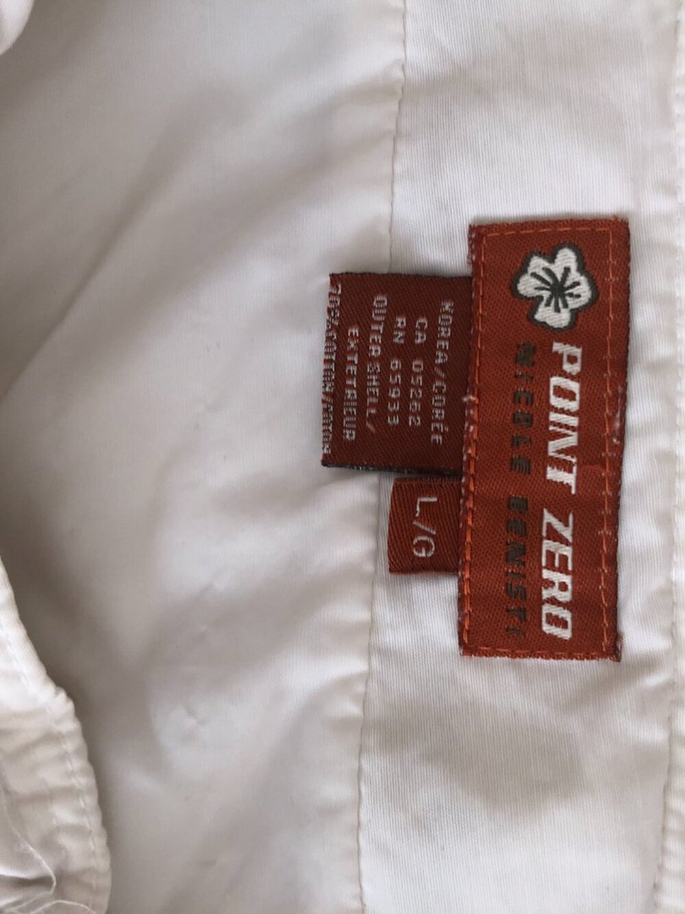 Vintage Point Zero White Cargo Wrap Skirt L Y2K Military Utility Side Pocket - Picture 7 of 16